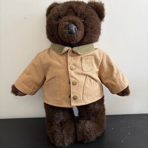L.L. Bean Teddy Bear with Tan Field Coat
